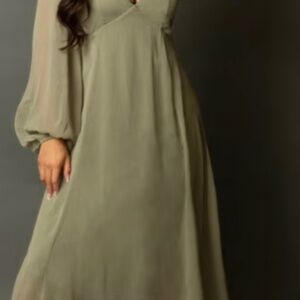 Joyfolie Olive green dress
